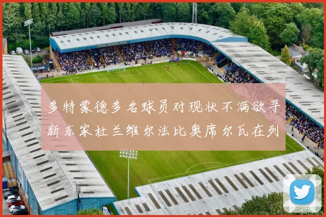 多特蒙德多名球员对现状不满欲寻新东家杜兰维尔法比奥席尔瓦在列